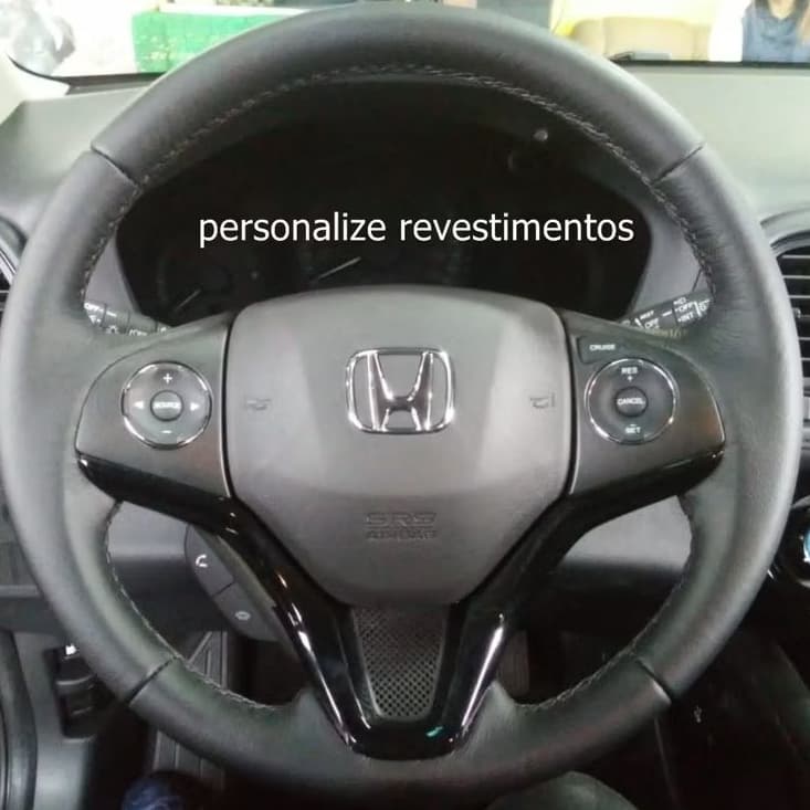 capa de volante costurada honda HRV