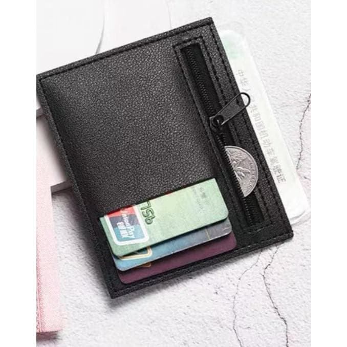Carteira Mini Card Com 6 Compartimentos Para Zíper
