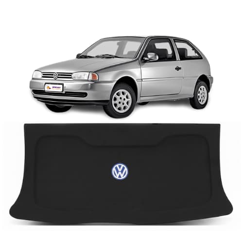 Tampão Traseiro Para Porta Malas Tampa Carro Gol G2 E G3 Carpete Com Furo Falante 6x9 e Cordinha