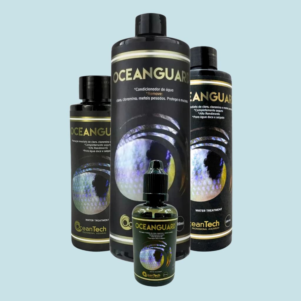 OceanGuard OceanTech Condicionador Para Água Doce E Marinha Aquarios, Fontes E Lagos 50mL a 500mL