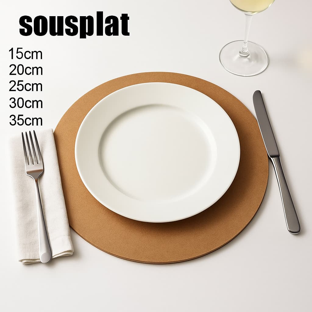 Sousplat MDF Cru Redondo Mesa Posta Artesanato Pintura – 15cm 20cm 25cm 30cm 35cm