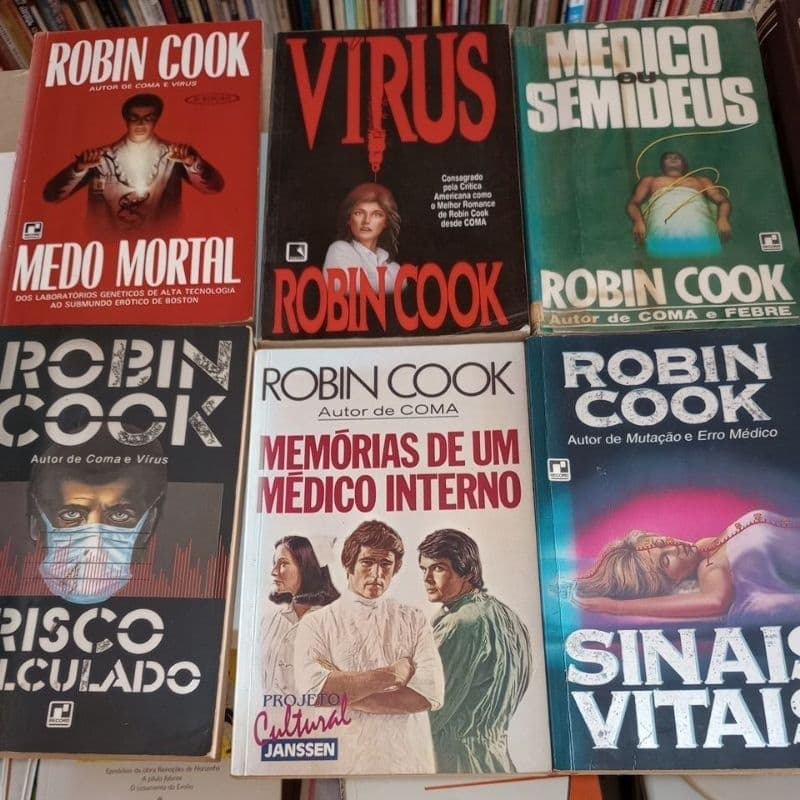 Livros Robin Cook - Literatura Estrangeira Ficção Científica (venda avulsa) coma febre vírus