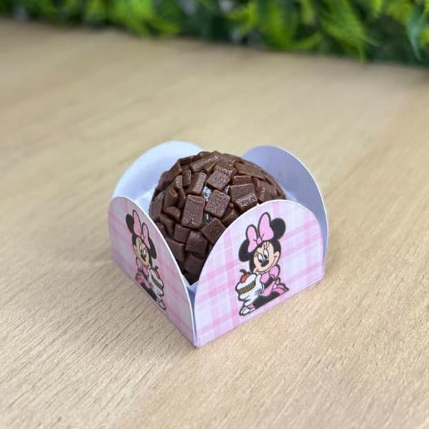 Forminhas 4 Pétalas de docinho Minnie Rosa Confeiteira Festas Aniversários para Doces Confeitaria