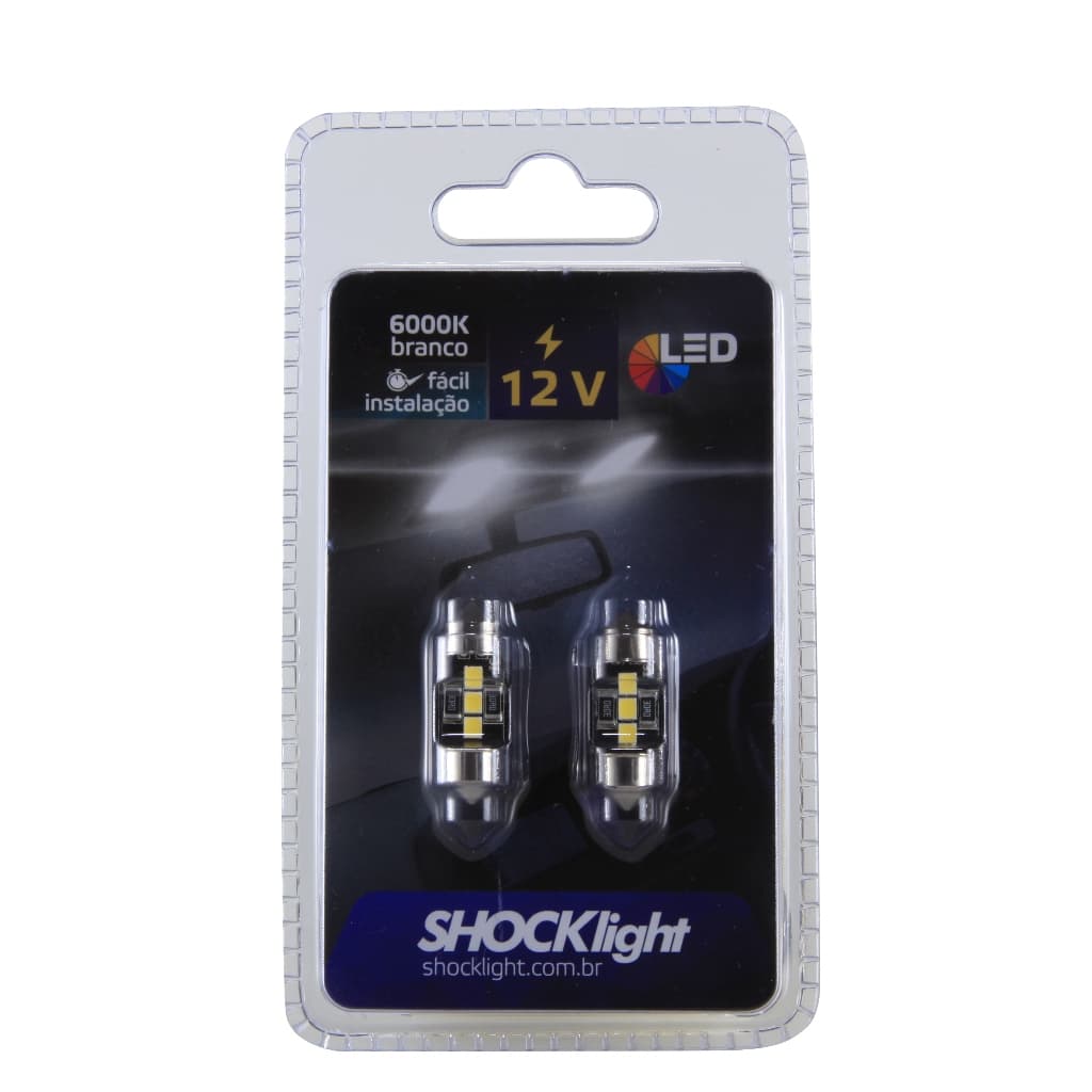 Par Ultra Led Torpedo Shocklight Extra Forte 6000k 12v 31mm