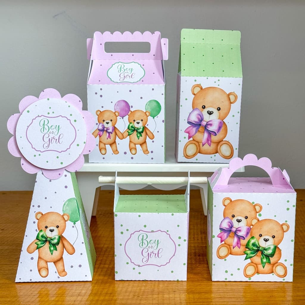 PEGUE E MONTE CHÁ REVELAÇÃO URSINHO PERSONALIZADO