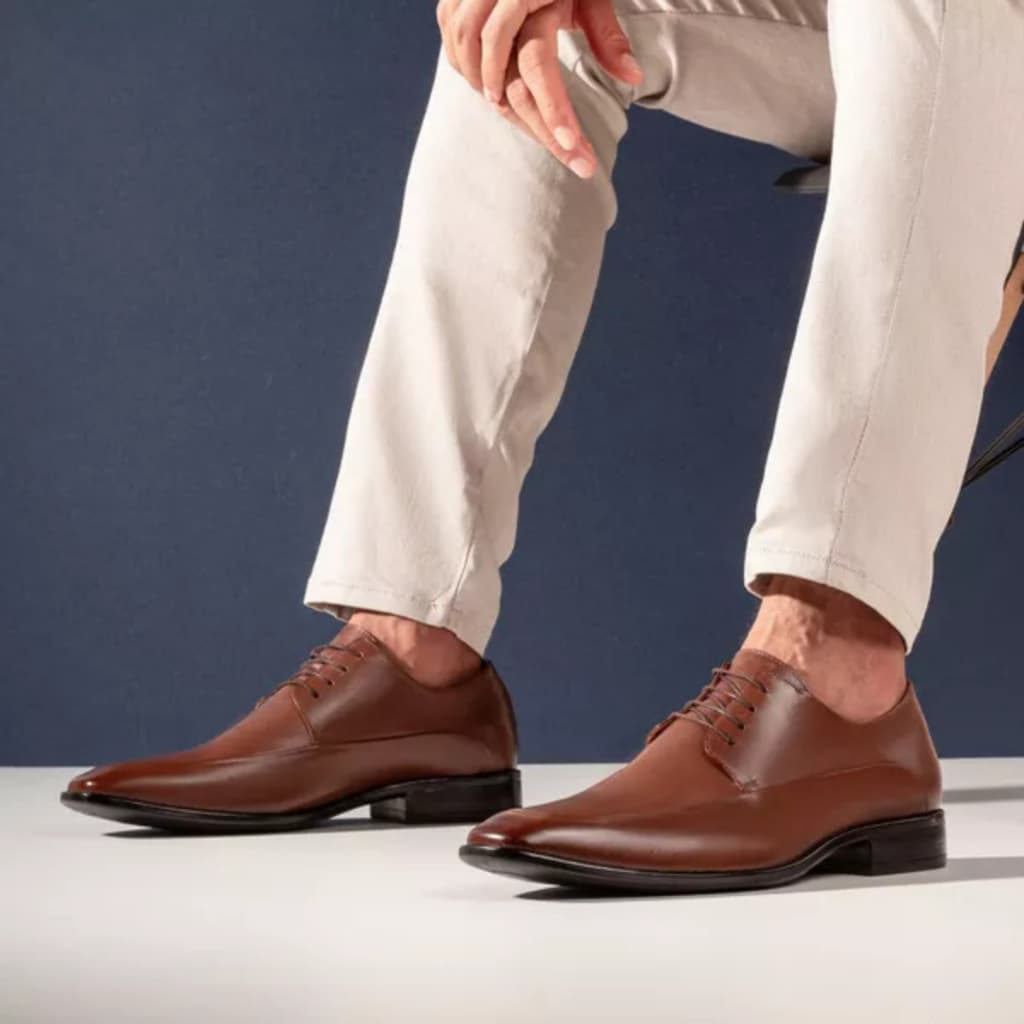 Sapato Social Masculino Clássico em Couro Estilo Italiano Sofisticado Moderno Bigioni