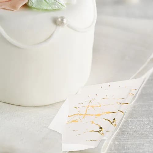Kit 20 Guardanapos Com Efeito Marmorizado Elegância Sofisticação Enfeite Para Mesa Festas Eventos