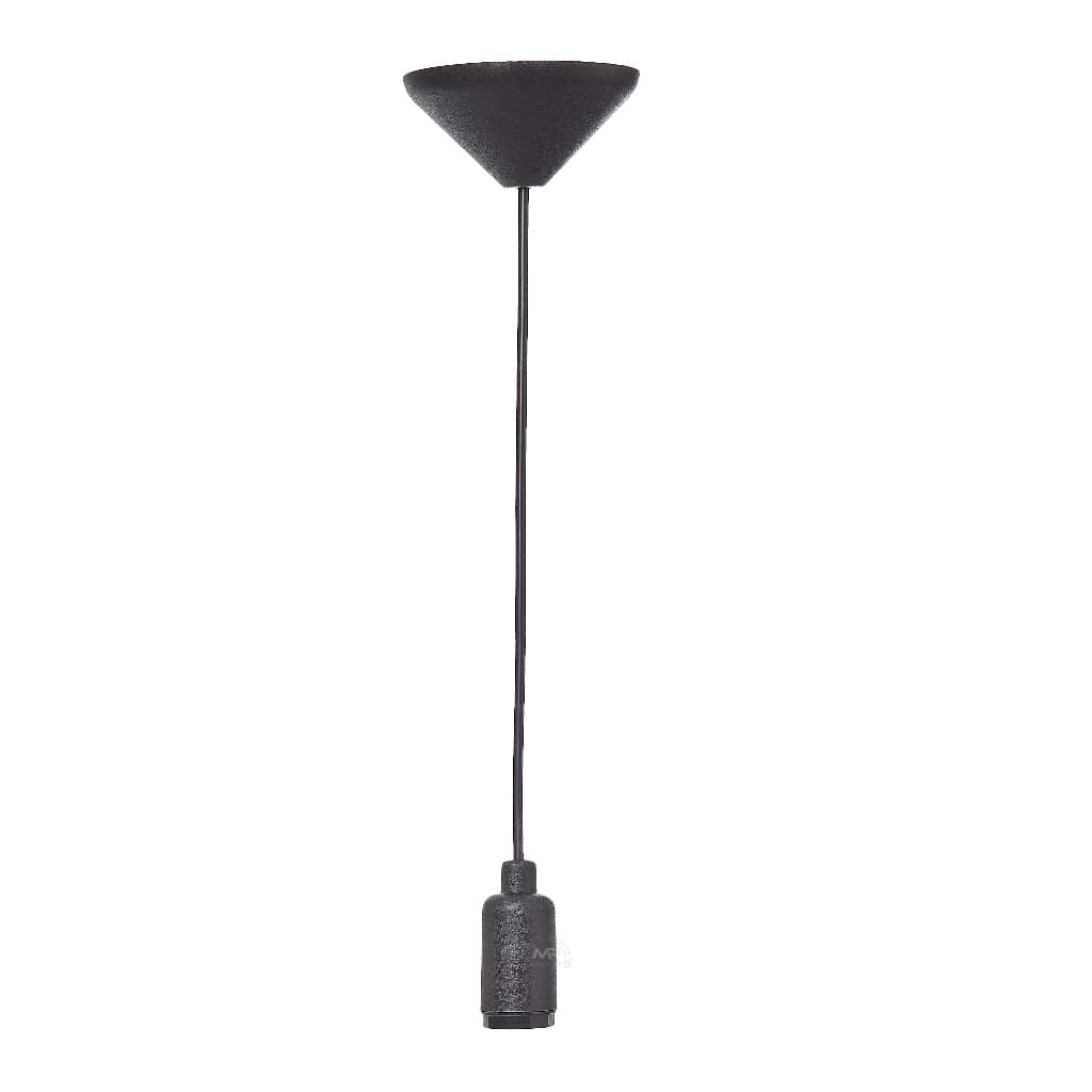 40 Fios Pendente Cabo Pp 1mt Lustre Soquete Liso E27 10/220v