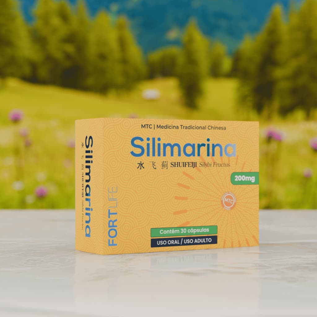 Silimarina (Proteção Hepática) 200mg 30 Cápsulas FORTLIFE