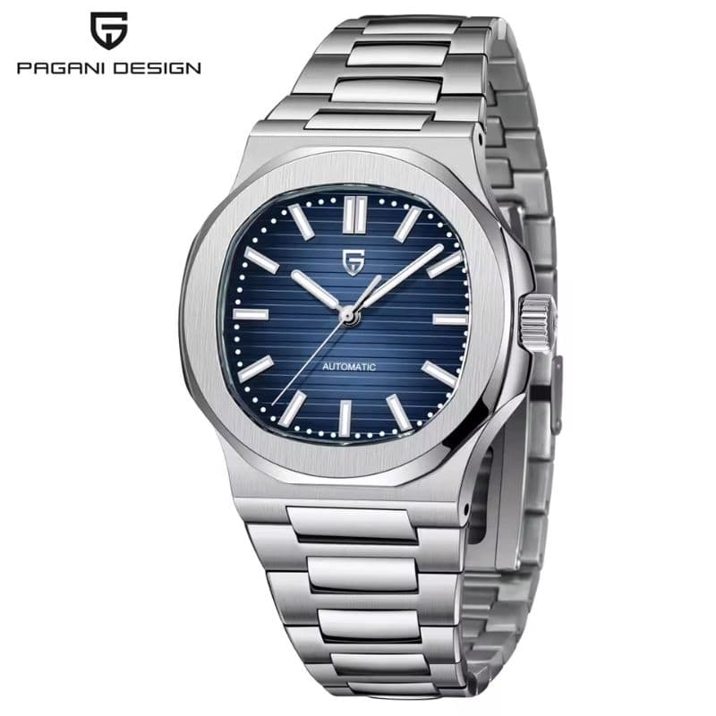 Relógio Pagani Design PD-1728 Automático 40mm Azul Pronta Entrega