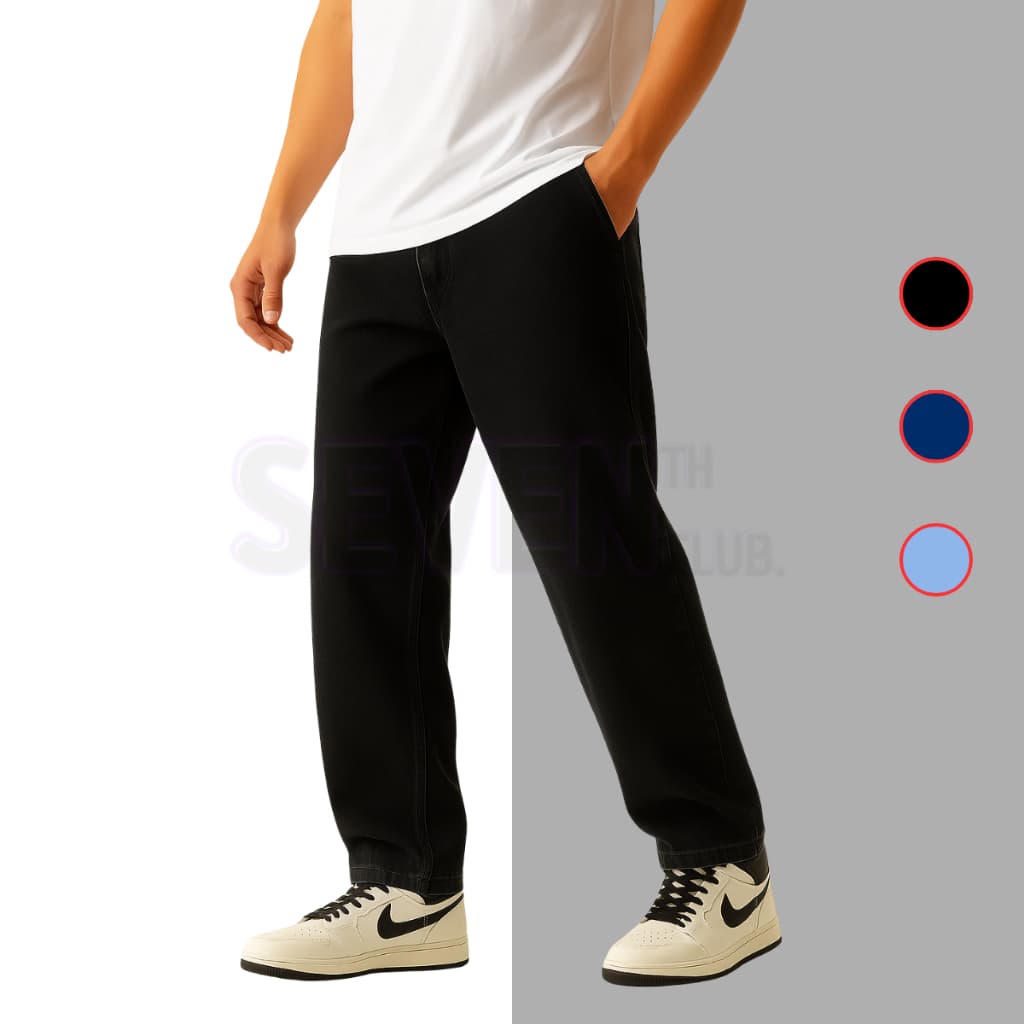 Calça Jeans Masculina Balão Baggy Streetwear Sk8 Algodão