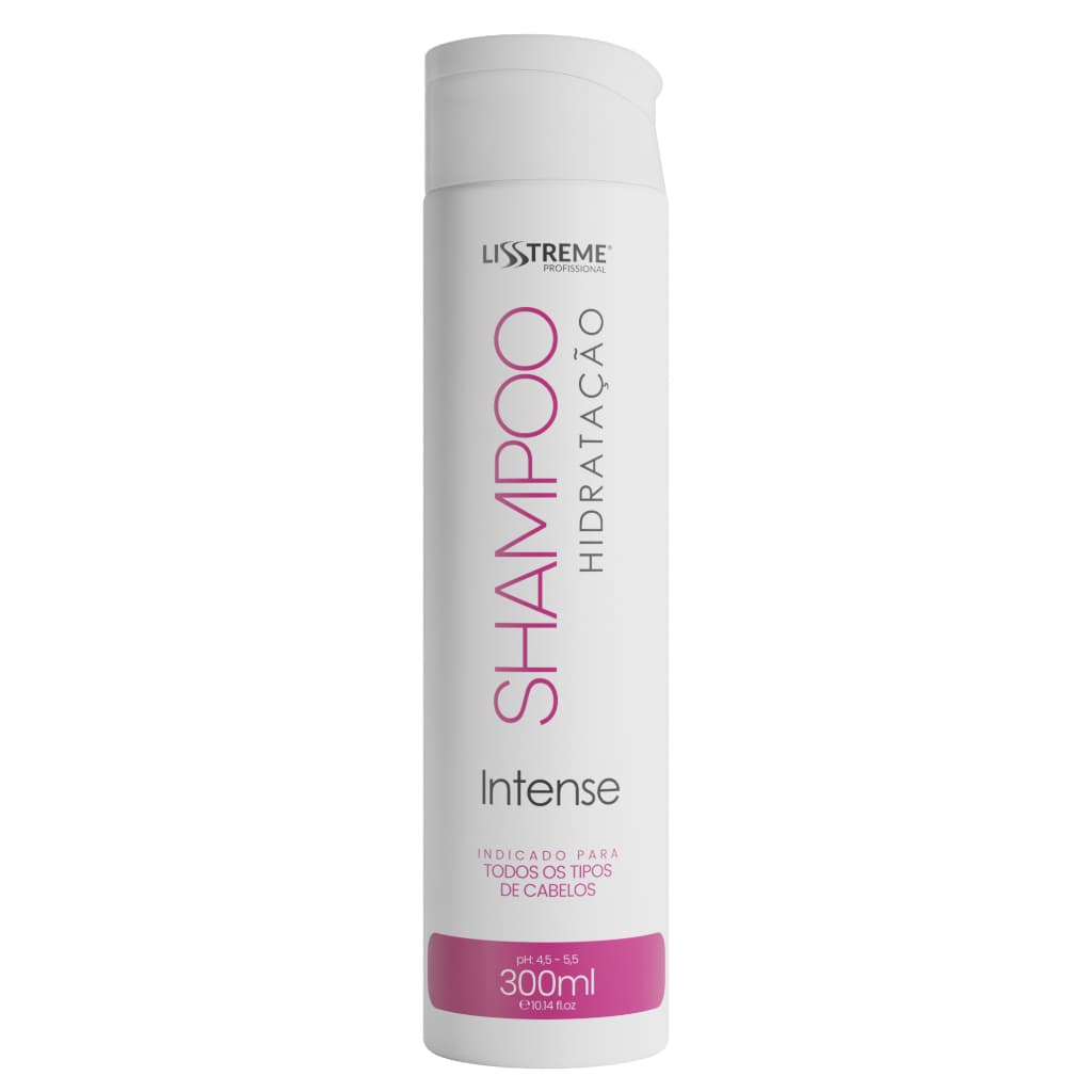 Shampoo Lisstreme Intense Hidratação 300ml – Maciez e Brilho para Todos os Tipos de Cabelo