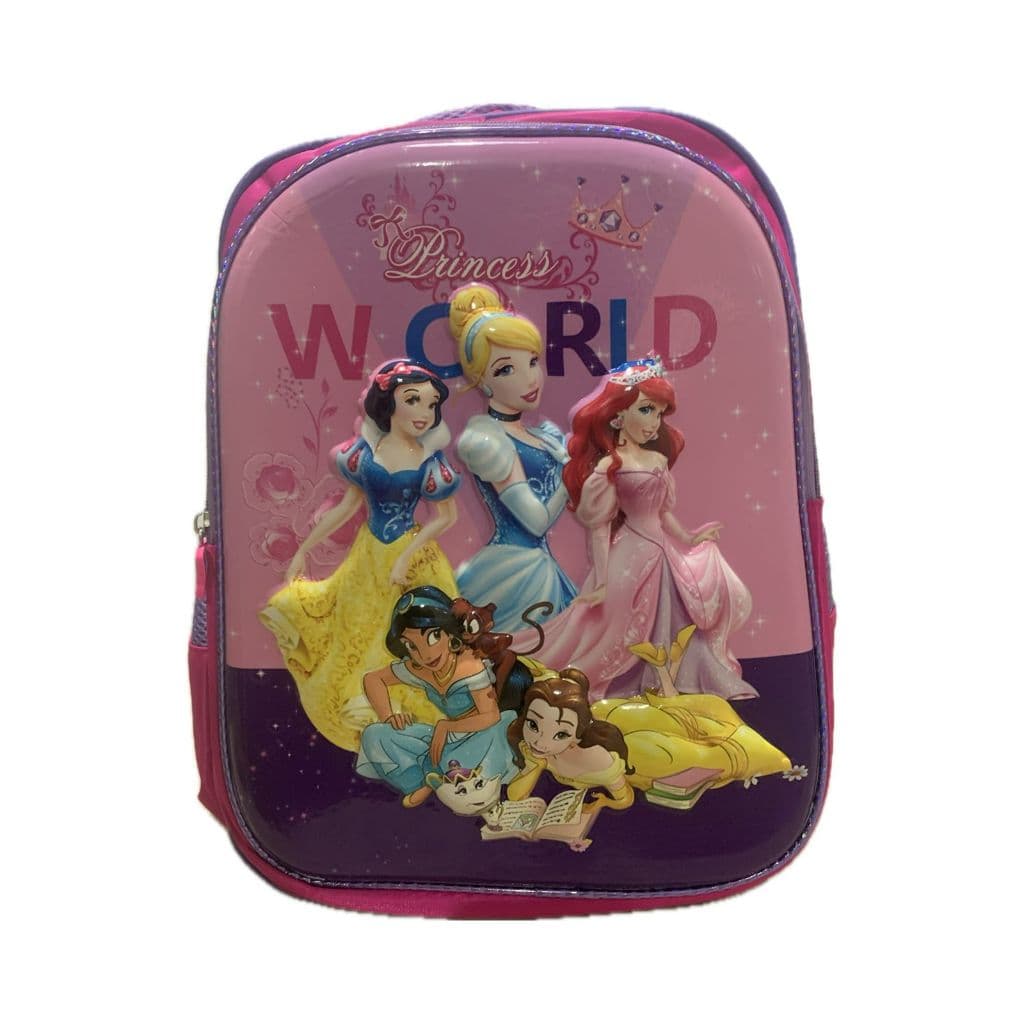 Mochila Infantil Princesas 3D Escolar Menina