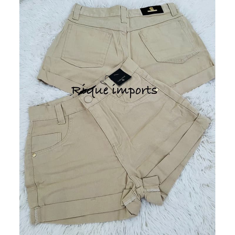 Shorts Jeans Feminino Barra Dobrada