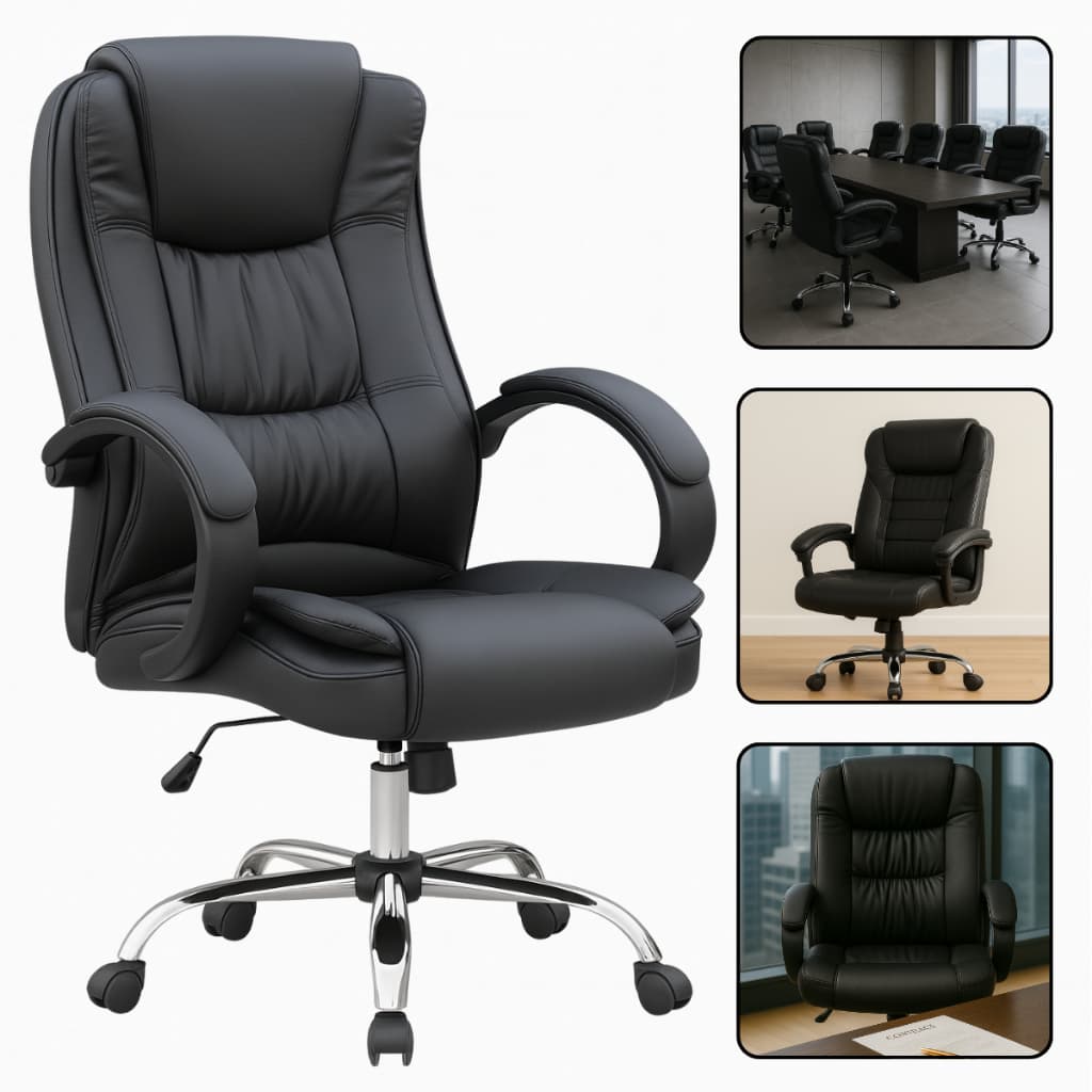 Cadeira Escritório Presidente Ergonômica Premium Exexutiva