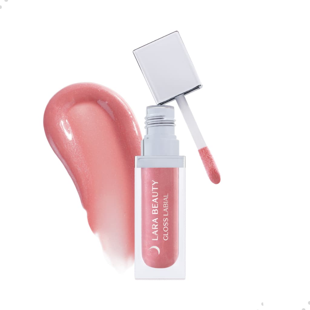Batom Líquido Gloss Rosa Labial Hidratante Boca Lábio Lip Efeito Volume Cor Vibrante Lara Beauty