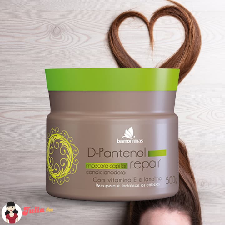 Mascara Capilar Barrominas D-Pantenol Repair Com Vitaminas E e Lanolina 500g