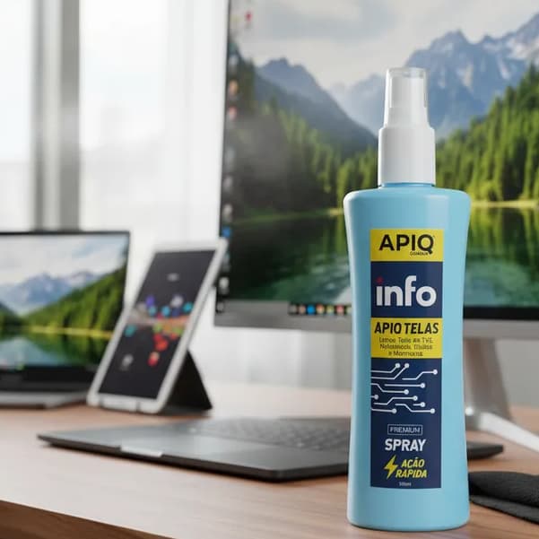 Spray Limpa Telas Notebook Tv Celular Tablet Relógio Smartwatch Kindle 300ml