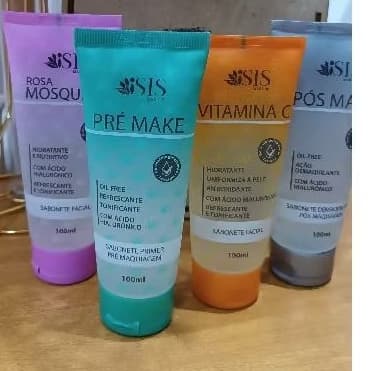 Sabonete Líquido Facial 100ml Isis Rosa Mosqueta, Vitamina C, Pré Make , Pós Make Skin Care