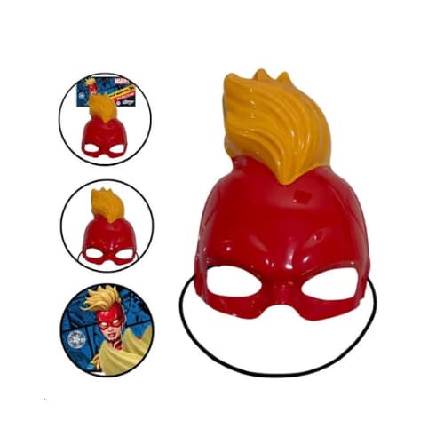Máscara Capitã Marvel All Seasons Blister Colecionável Vermelho