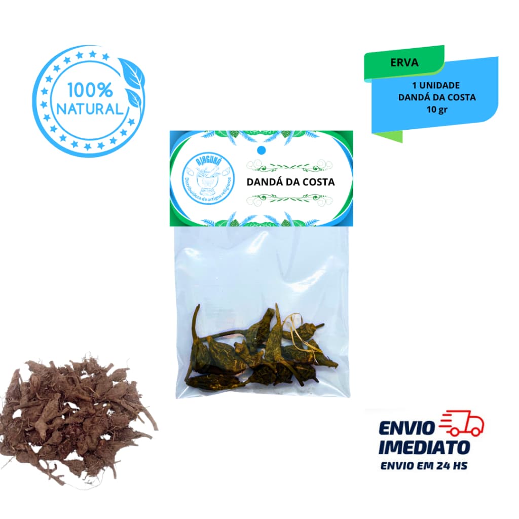 Raiz de Danda da Costa 10g Uso em Banhos e Práticas Tradicionais
