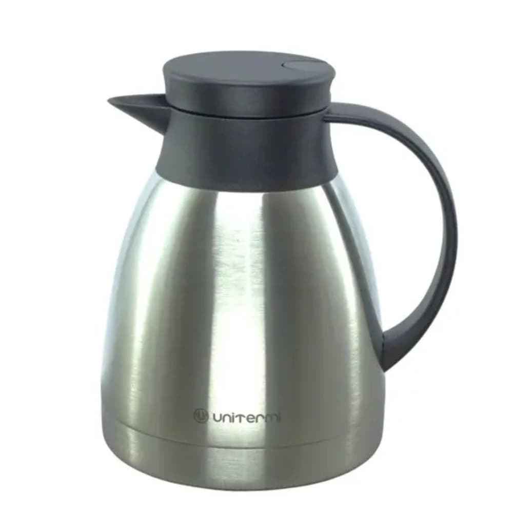 Garrafa Térmica Unitermi Paris 1L c Gatilho Bule Inox