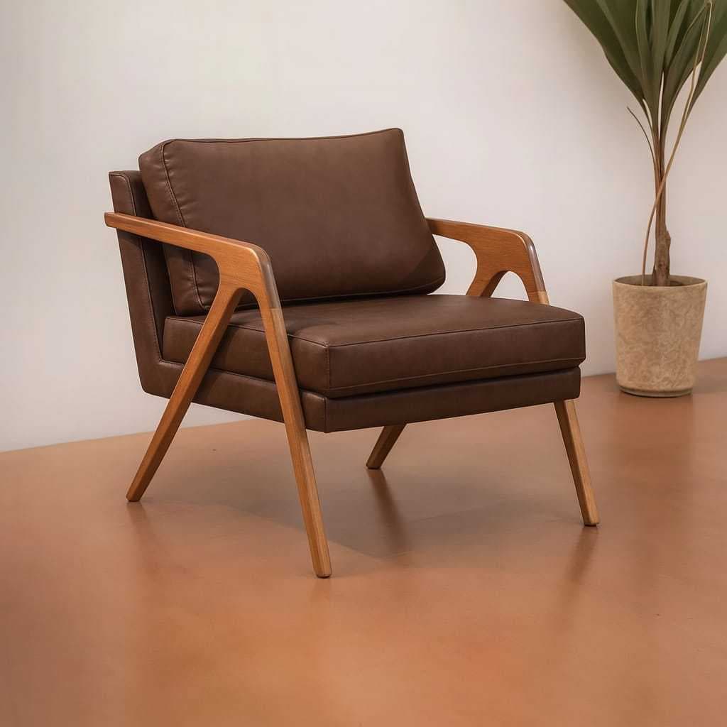 Poltrona CORINO Decorativa Mona Consultório, Recepção, Sala, Escritório