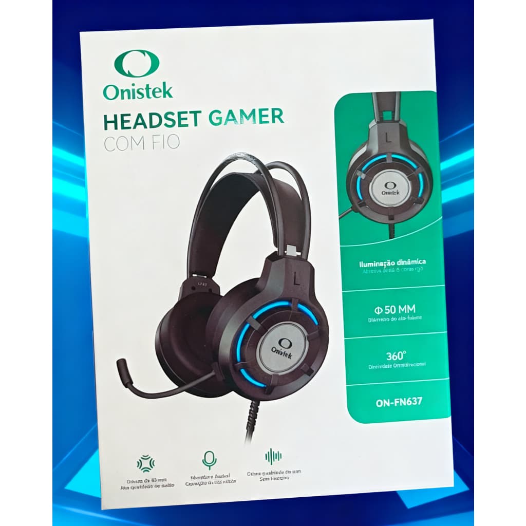 Fone Headset Gamer Com Led, Pc, Xbox One, Ps4