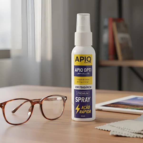 Spray Limpa Lentes de Óculos De Grau Sol De Tela 60 ML Sem Perfume
