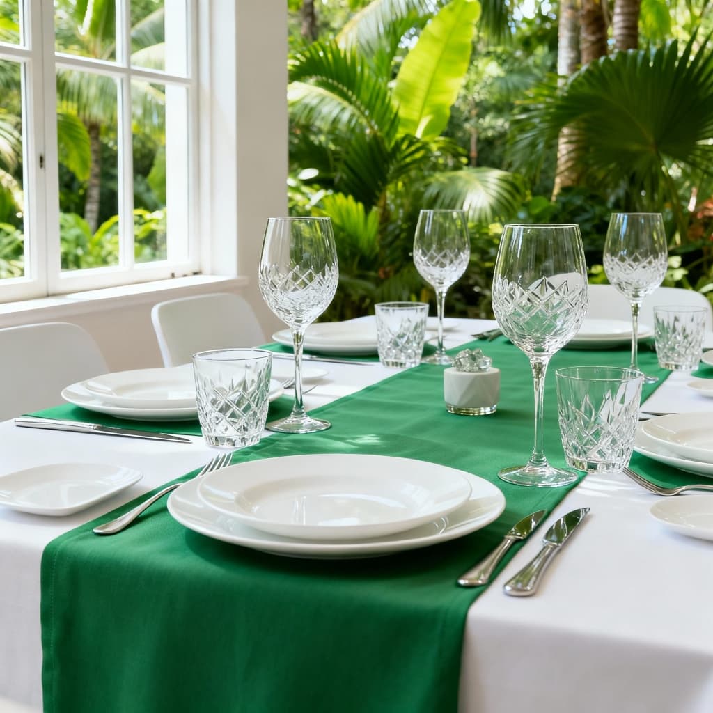 Caminho Trilho de Mesa Posta Decoração Sala Passadeira Centro de Mesa de Jantar Decorativoem Oxford