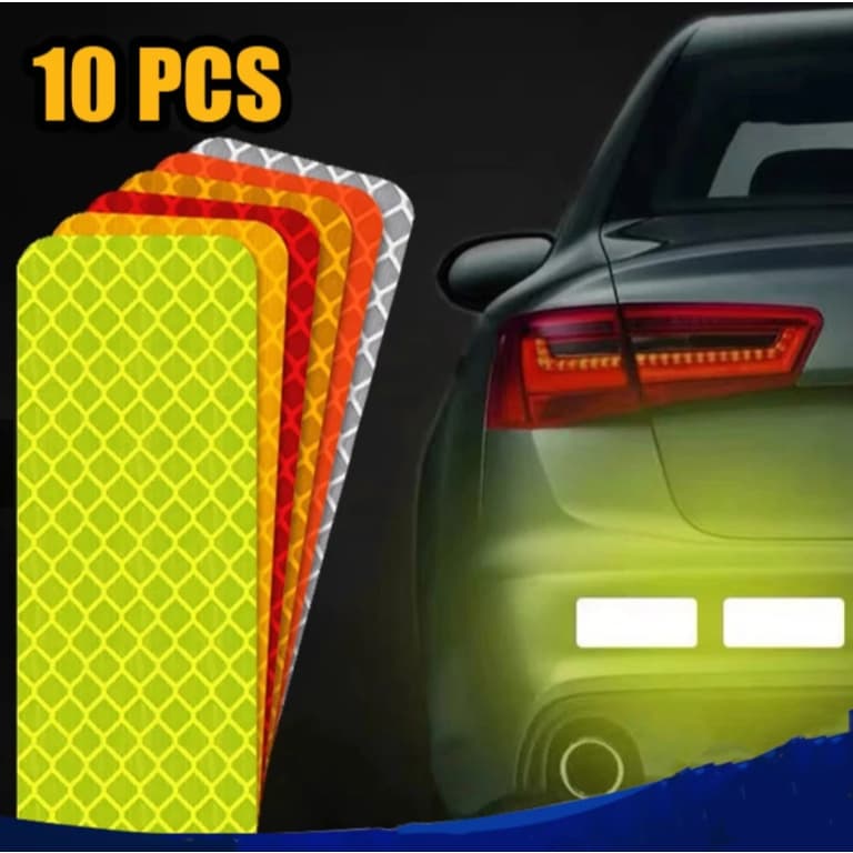 Adesivos refletivos para carros, adesivos para motocicletas, conjuntos de fitas refletivas, adesivos de segurança