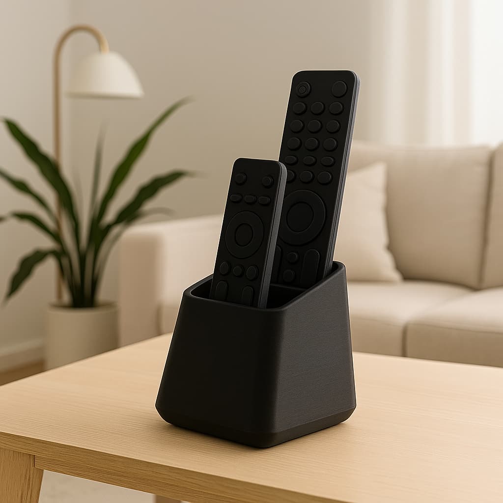 Suporte organizador de controle remoto TV, ar-condicionado e acessórios para sala e quarto
