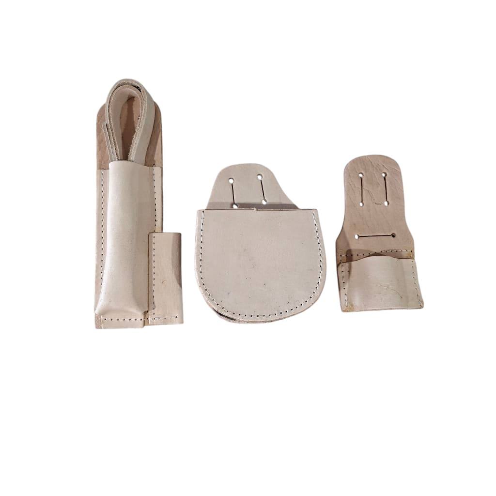 Cinto De Carpinteiro Em Couro Multibolsos Organizador De Ferramentas