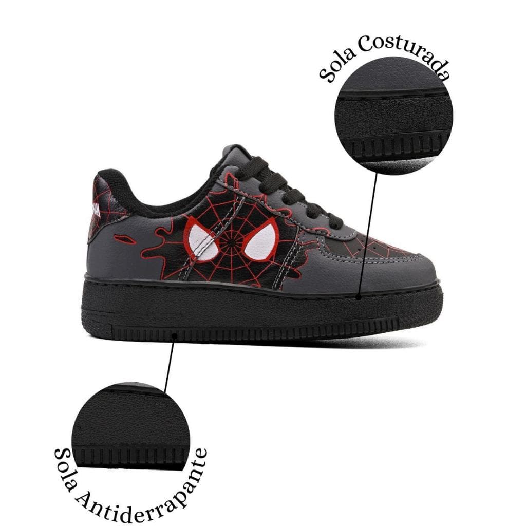 Tênis Escolar Infantil Feminino ARANHA Dino Baby Conforto e Estilo 20 ao 33 2