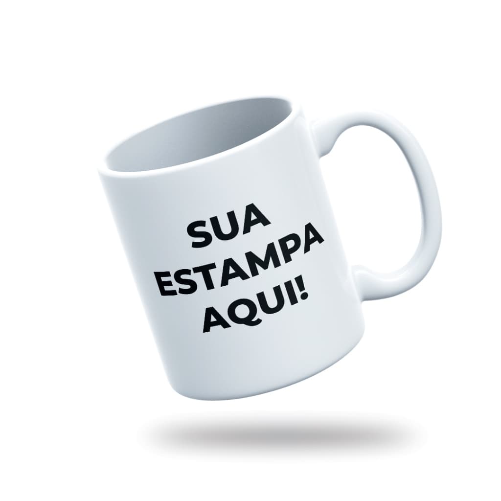 Caneca Personalizada com Sua Arte, foto, logo, frase, e muito mais Caneca 325ml de alta qualidade