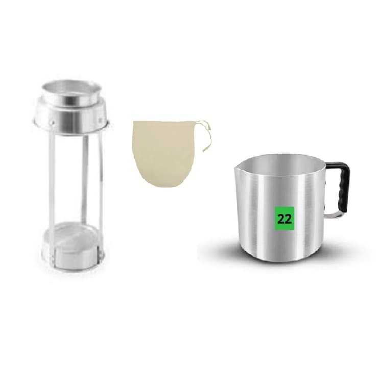Kit Café 8 Litros Mancebo Aro Coador E Canecão De 8,3 Litros