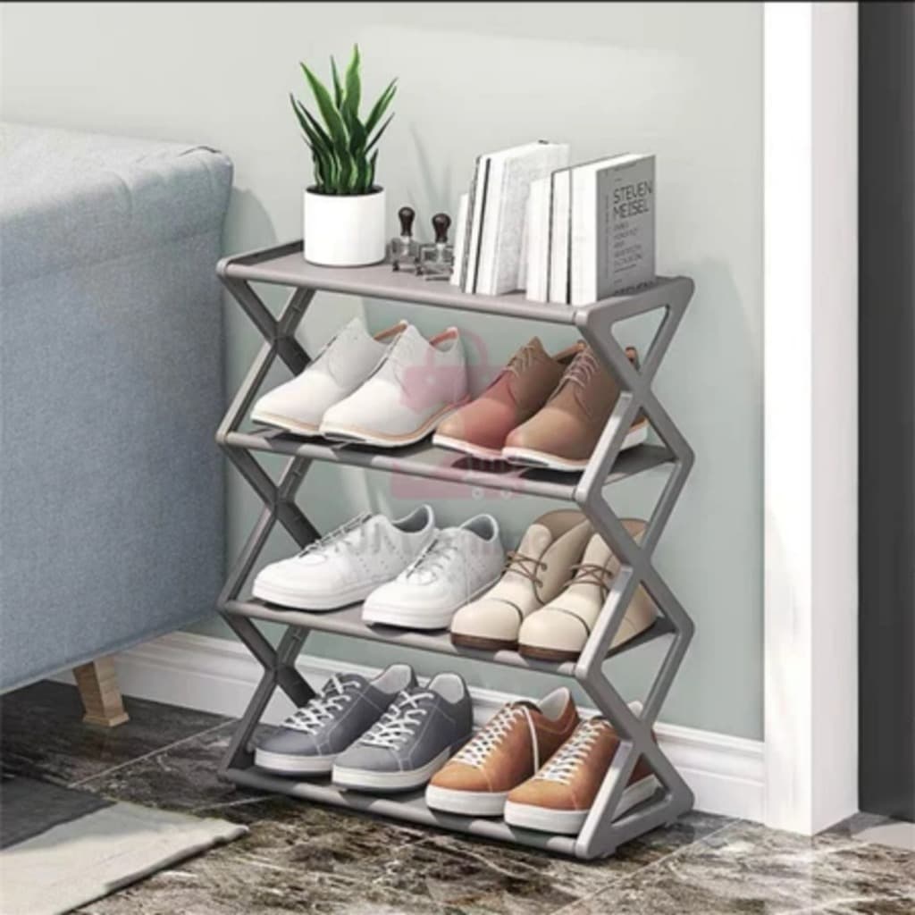 Sapateira Multiuso 4 andares organizadora 8 pares Sapato Tênis Sandalia Chinelo Decoração Resistente