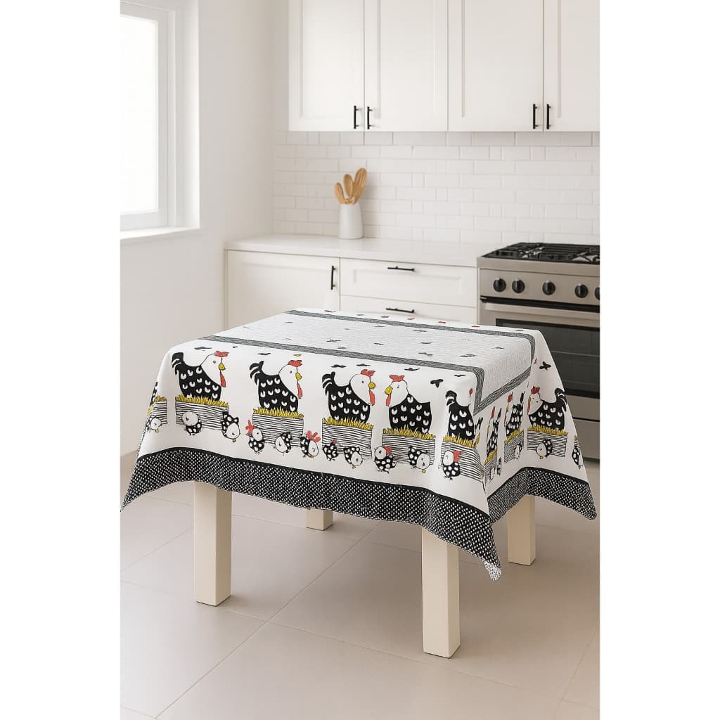 Toalha de Mesa Oxford Estampada para Cozinha Copa Sala de Jantar