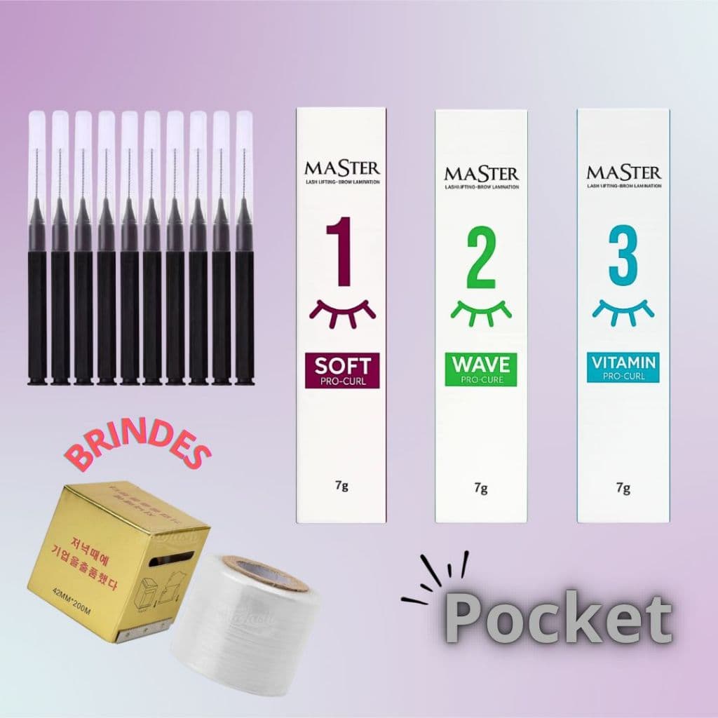 Kit Passo 1 2 3 Master Pocket Lash Lifting E Brow Lamination