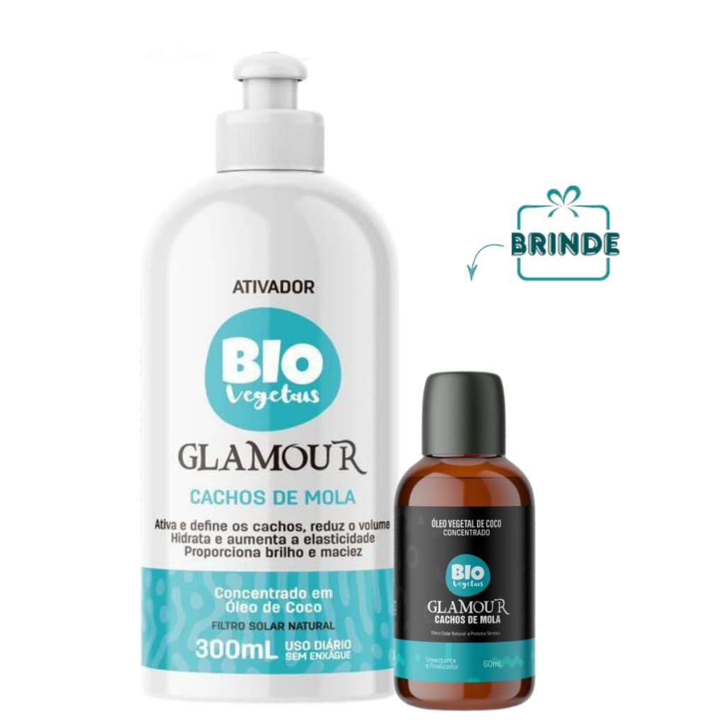 Ativador Cachos de Mola Glamour Biovegetais Trihair  300ml