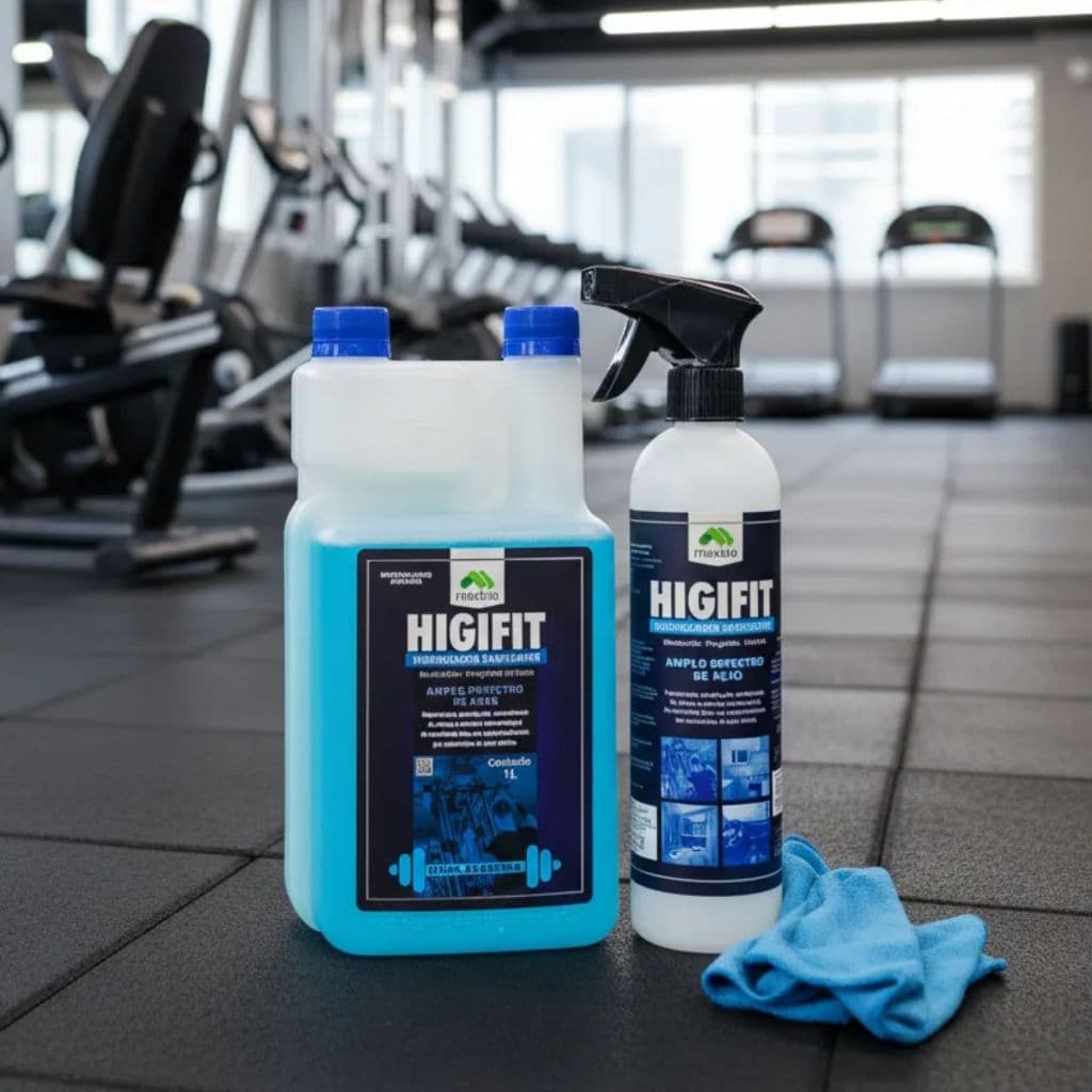 Higienizador Sanitizante Higifit ECOLÓGICO Concentrado 1L + Aplicador Borrifador Pulverizador 500ml