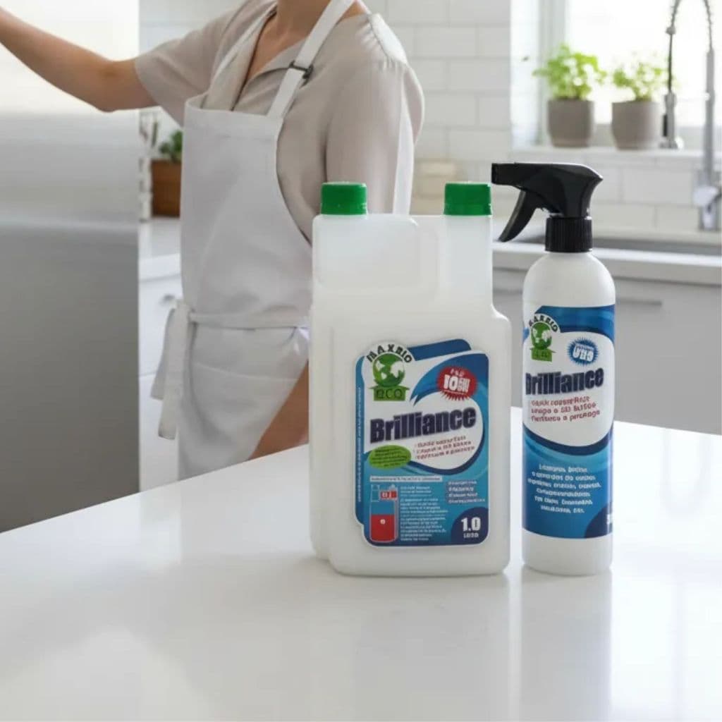 Limpador Multi-superfície ECOLÓGICO Brilliance 1L Com Aplicador Borrifador Pulverizador de 500ml