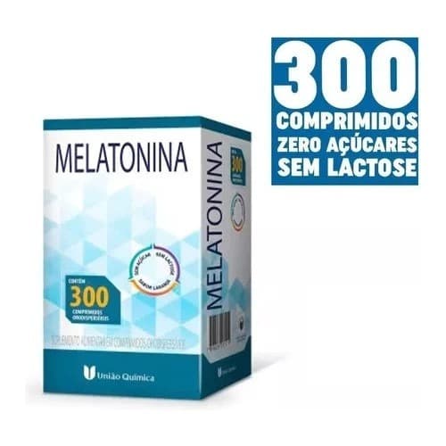 Melatonina sono com 300 cpr União Química total (0,21mg cada comprimido)
