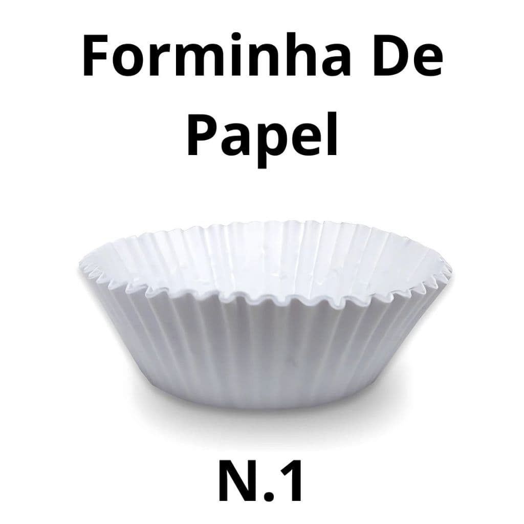 Forminha De Papel N.1 Branca 1.000 unidades Doces Salgados Festas Eventos