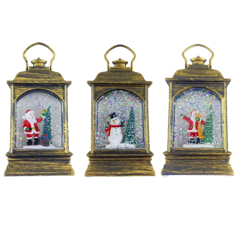 1 Enfeite Natal Arvore Led Pisca Papai Noel Chaminé Natalino