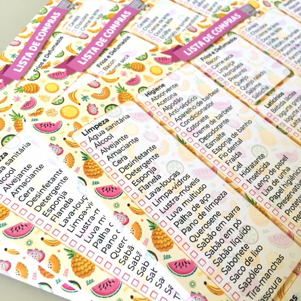 Lista de Compras Bloquinho 50 folhas