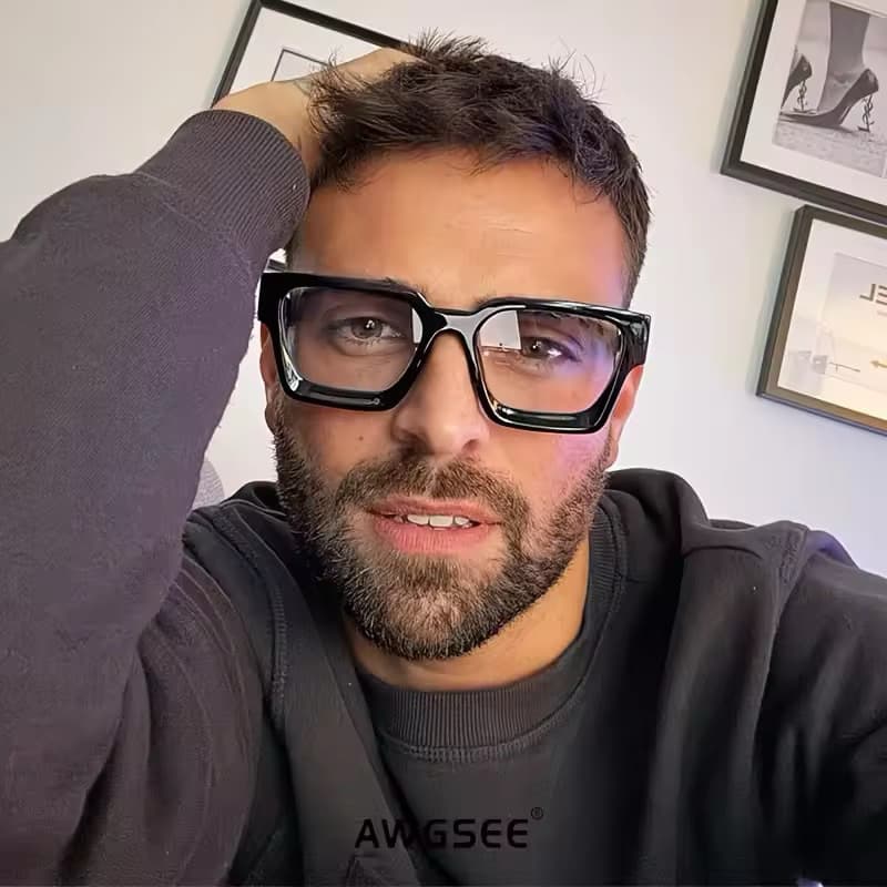 Armação óculos para grau masculino preto