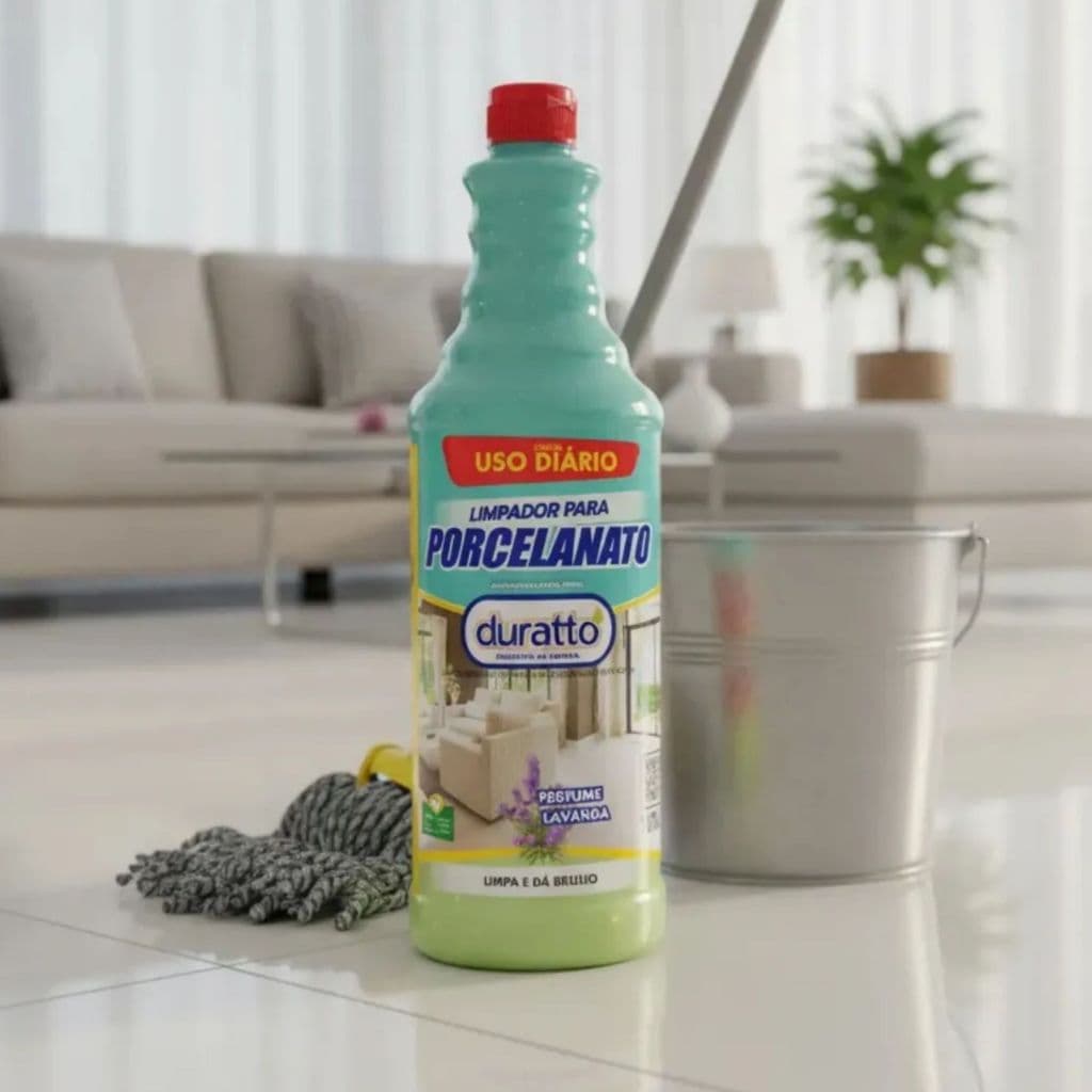 Limpador Para Porcelanato Duratto Uso Diário 1l Polido Fosco Acetinado Brilhante Esmaltado Gloss