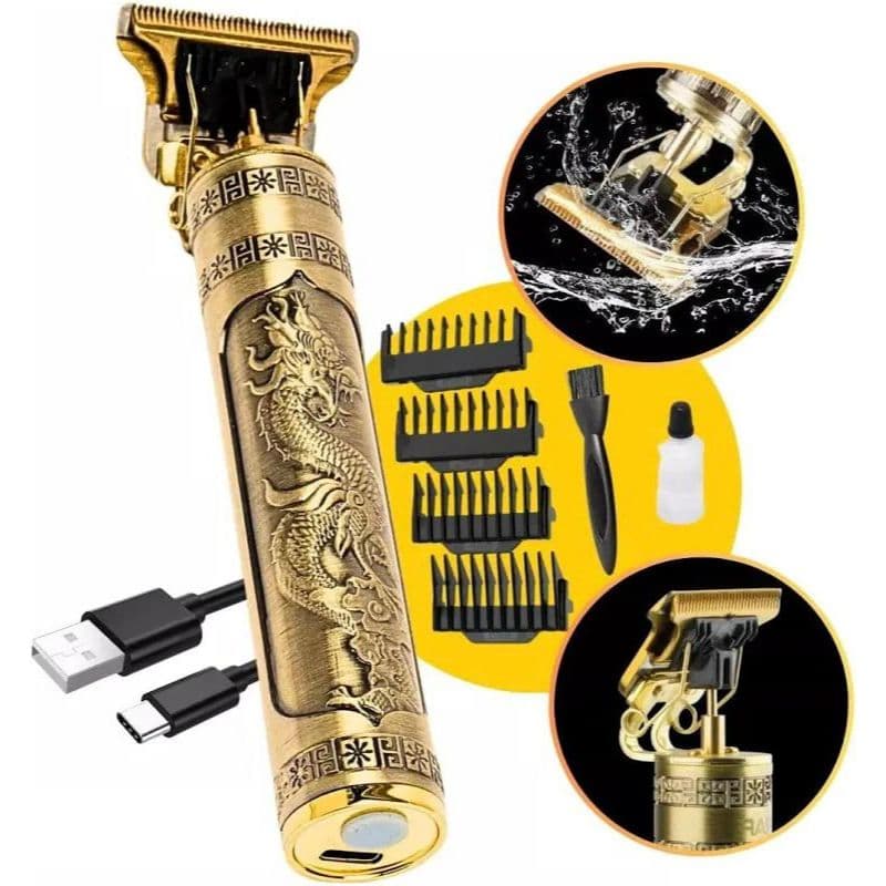Máquina de Cortar Cabelo e Barbeador Elétrico Prático e Portátil Carregamento Masculino