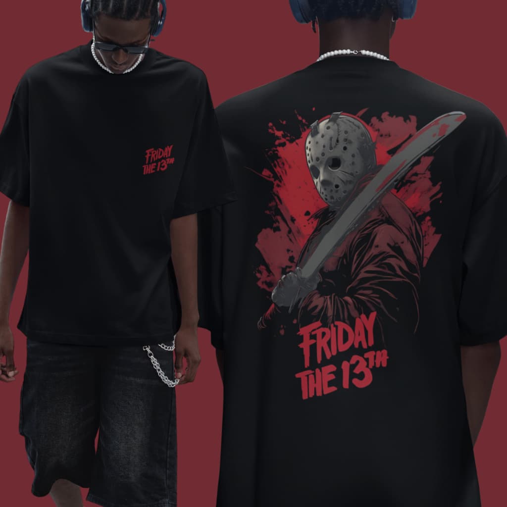 Camiseta Halloween Jason Voorhees Filmes Slasher Sexta-feira 13 Blusa 100% Algodão